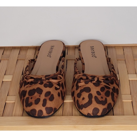 Lulu's Darcie Leopard Suede Flats {Bamboo} - Picture 7 of 10